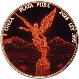 Pièce de monnaie en Argent g 31.1 (1 oz) Millésime 2024 WIREFRAME