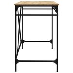 vidaXL Bureau chêne sonoma 100x50x75 cm bois d'ingénierie et fer
