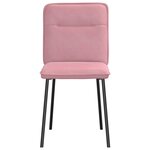 vidaXL Chaises à manger lot de 2 Rose Velours