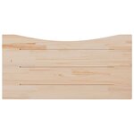vidaXL Dessus de bureau blanc 100x60x2 5 cm bois massif de pin