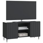 vidaXL Meuble TV 102 x 34 5 x 52 cm Noir Bois d'ingénierie