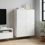 vidaXL Armoire Murale Blanc 66 x 34 5 x 90 cm Bois d'ingénierie