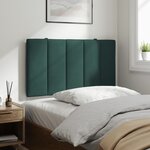 vidaXL Coussin de tête de lit vert foncé 90 cm velours