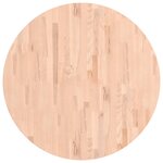 vidaXL Dessus de table Ø90x4 cm rond bois massif de hêtre