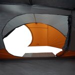 vidaXL Tente de camping à dôme 4 personnes orange imperméable