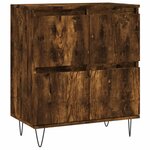 vidaXL Buffets 3 Pièces Chêne fumé Bois d'ingénierie