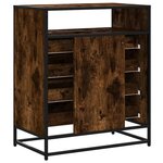 vidaXL Commode chêne fumé 70x41x83 5 cm bois d'ingénierie