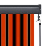 vidaXL Store roulant d'extérieur 140x250 cm Orange et marron