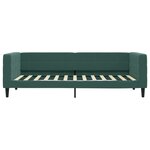 vidaXL Lit de jour avec lit gigogne vert foncé 100x200 cm velours