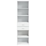 vidaXL Buffet haut blanc 50x42 5x185 cm bois d'ingénierie