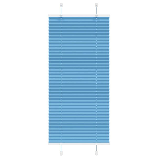 vidaXL Store plissé bleu 60x150 cm largeur du tissu 59 4 cm polyester