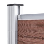 vidaXL Clôture de jardin WPC 175x186 cm Marron