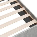 vidaXL Cadre de lit sans matelas gris béton 75x190 cm