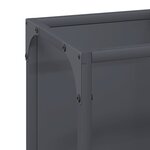 vidaXL Portant de bois chauffage anthracite 25x25x100 cm