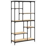 vidaXL Bibliothèque chêne sonoma 99x35 5x176 cm bois ingénierie acier