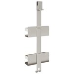 vidaXL Support de douche suspendu acier inoxydable 304 brossé