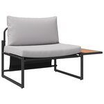vidaXL Ensemble de canapé de jardin 2 pièces siège unique avec coussins gris clair