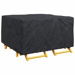 vidaXL Housse pour mobilier d'extérieur Noir 150 x 150 x 75 cm 210D