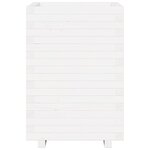 vidaXL Jardinière blanc 50x50x72 5 cm bois de pin massif