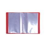 Protège-documents Photos Polypropylène 12.5 x 16.5 cm - 40 vues  - Rouge