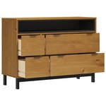 vidaXL Commode FLAM 110x40x80 cm bois de pin massif