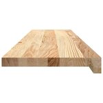 vidaXL Marches d'escalier 4Pièces non traité 100x25x2cm bois chêne massif