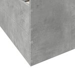 vidaXL Cadre de lit à tiroirs gris béton 160x200 cm bois d'ingénierie