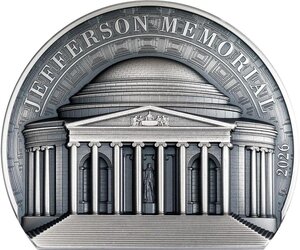 Monnaie JEFFERSON MEMORIAL Historical Monuments 2 Oz Argent 10$ Cook Islands 2026