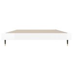 vidaXL Cadre de lit blanc brillant 90x190 cm bois d'ingénierie