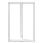 vidaXL Pieds de table de bar en T  2 pièces  blanc  60 x 35 x (90-91) cm  acier