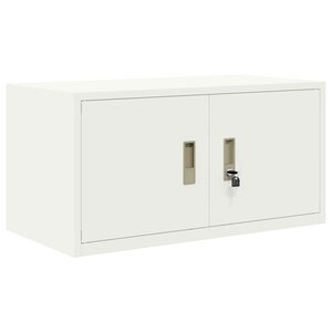 vidaXL Armoire de rangement Blanc 80 x 40 x 40 cm Acier