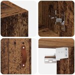 vidaXL Meuble mural Bois ancien 60 x 31 x 60 cm Bois d'ingénierie