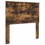 vidaXL Lit de Rangement Chêne fumé 100 x 200 cm Bois d'ingénierie