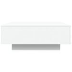 vidaXL Table basse blanc 80x80x31 cm bois d'ingénierie