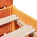 vidaXL Cadre de lit sans matelas cire marron 160x200cm bois pin massif