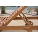 RAUHA Bain de soleil en eucalyptus FSC 195 x 71x 33 cm