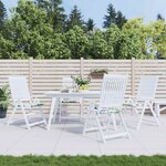 vidaXL Coussins de chaise de jardin lot de 4 multicolore 40x40x4 cm