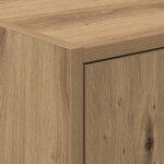 vidaXL Cabinet de Lavabo avec stockage Chêne artisanal 63 x 29 x 55 cm