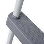 vidaXL Échelle de piscine Gris 84 cm Acier