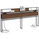 vidaXL Tête de lit de rangement Chêne marron 200 cm Bois d'ingénierie
