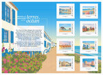 Collector 8 timbres - Nouvelle Aquitaine entre terres & océan - Lettre Verte