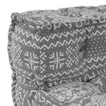 vidaXL Pouf Modulable Gris Clair 70x70x54 en Tissu