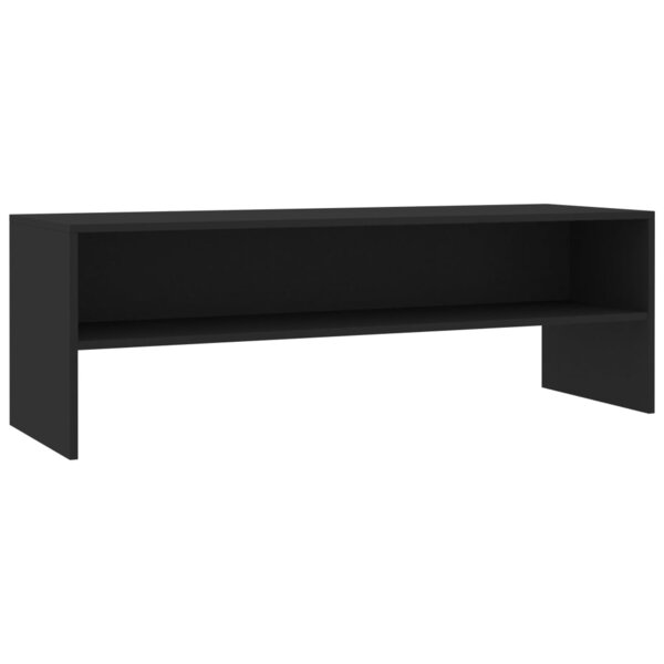 vidaXL Meuble TV Noir 120x40x40 cm Bois d'ingénierie