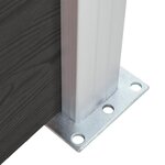 vidaXL Panneau de clôture WPC 180x146 cm Noir