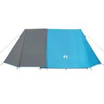 vidaXL Tente de camping 3 personnes bleu imperméable