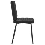 vidaXL Chaises à manger lot de 4 noir similicuir