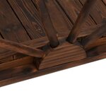 vidaXL Pont de jardin avec demi-roue 99x50x38 cm bois de sapin massif