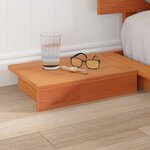 vidaXL Cadre de lit Marron 120 x 200 cm bois