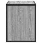 vidaXL Meuble TV sonoma gris 60x31x39 5 cm bois d'ingénierie et métal