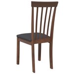 vidaXL Chaises à manger coussins 2 Pièces marron bois massif caoutchouc